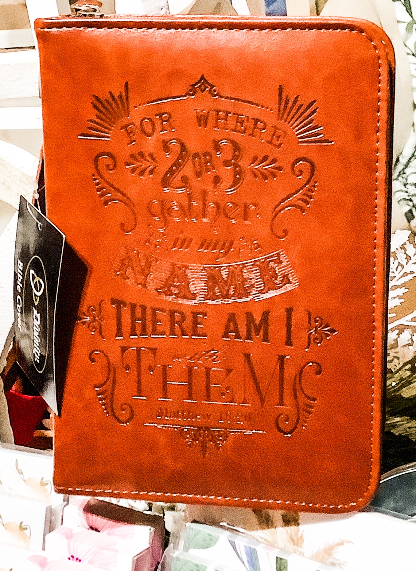 Brown Leather Bible covering
