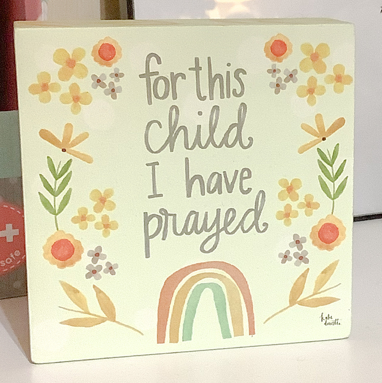 For This Child I have Prayed Plaque