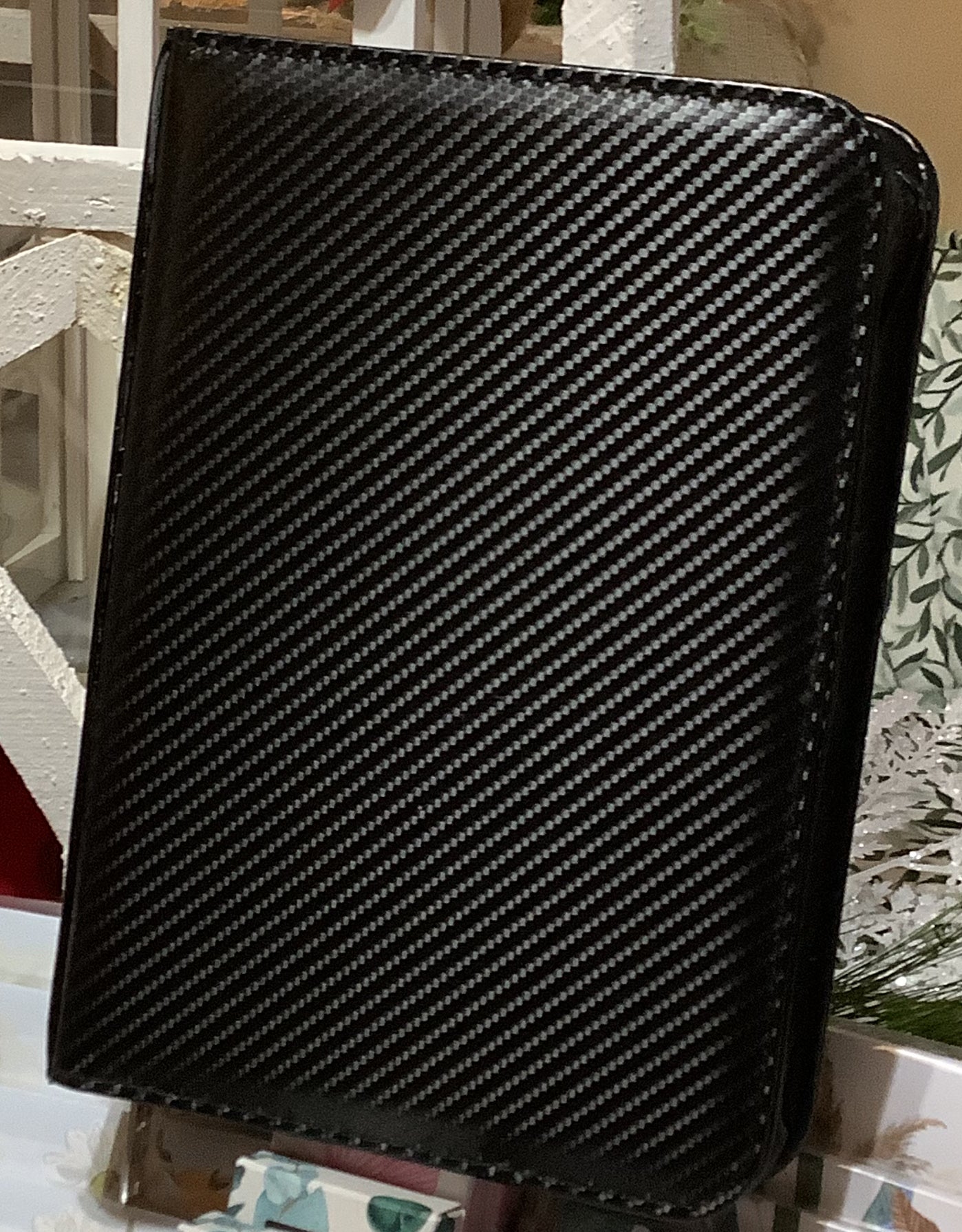 Man of God Black Leather Bible Cover (L)