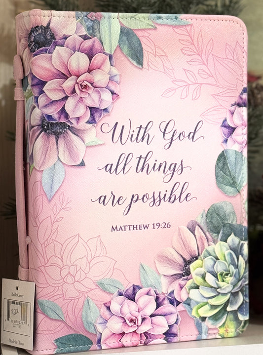 Pink Womens XL Bible Cover