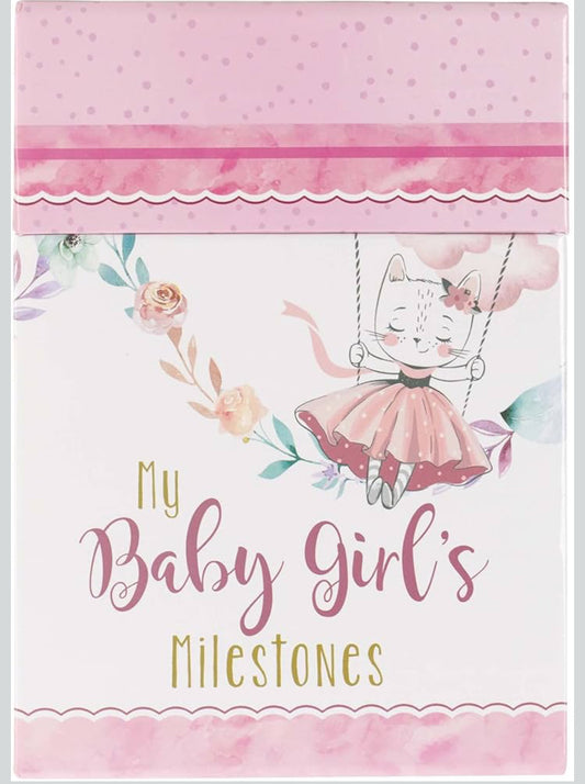 Baby Girl Milestone Crds