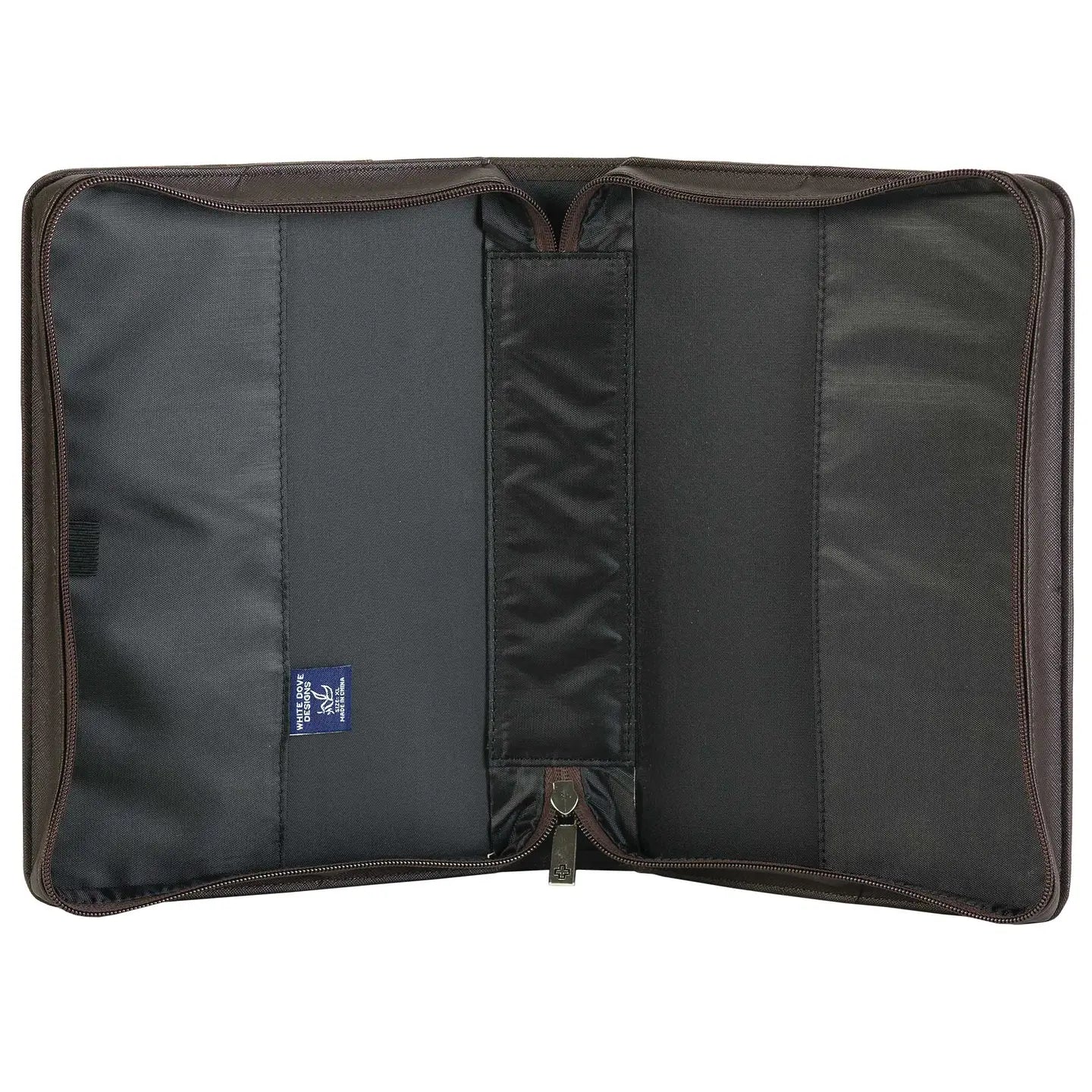 Black and Brown Large Bible Cover With Cross